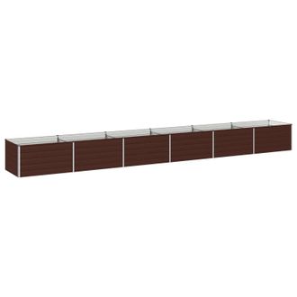 vidaXL Cama De Jard&iacute;n Elevada Marr&oacute;n 600 X 80 X 55 Cm Vidaxl