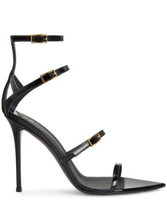 Giuseppe Zanotti 105 mm Intriigo Abely sandalen - Zwart
