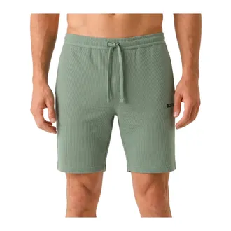 HUGO BOSS Korte Broeken, Heren, Groen, 2Xl, Katoen, Waffle Shorts