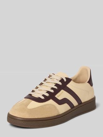 GANT Sneaker aus echtem Leder Modell Cuzima in Beige, Gr&ouml;&szlig;e 36