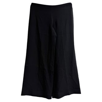 Theory Cropped Pants in Black Acetate