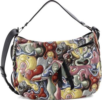 Dior Kenny Scharf Saddle Soft Bag Jacquard Printed Canvas crossbody bag - Veelkleurig