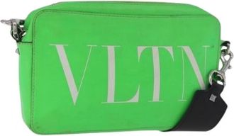 Valentino Pre-owned Vintage Crossbody Bag - Dames - Vintage Schoudertas - Groen - ONE Size - Leer - Vintage