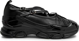 Simone Rocha Simone Rocha Tracker Ballerina Leather Sneakers - Black - 39 (IT39 / UK6)