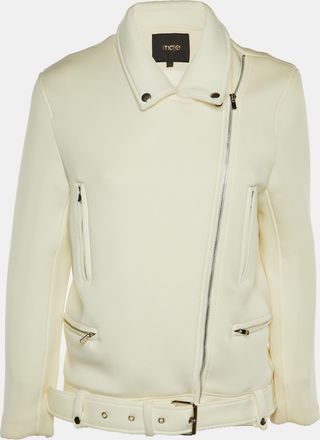 Maje Ivory Cady Biker Jacket