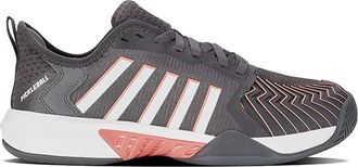 K-Swiss Womens Pickleball Supreme Shoes In Asphalt/white/amber