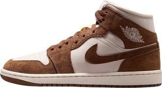 Nike Jordan Air Jordan 1 Mid - Dames - Sport - Bruin - Maat: 39 EU Leer