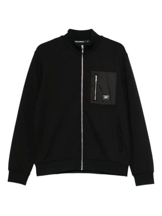 Karl Lagerfeld pocketed zipped sweatshirt - Black
