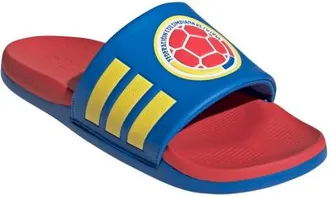 adidas Gender Inclusive Adilette Comfort 2.0 Colombia Slide Sandal in Glory Blue/Semi Lucid Red at Nordstrom, Size 10 Womens