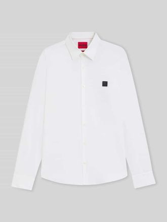 HUGO BOSS Slim Fit Freizeithemd aus Baumwoll-Mix Modell ERMO in Weiss, Gr&ouml;&szlig;e XXL