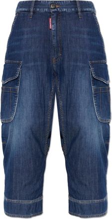 Dsquared2 Cargo Jeans - Dames - Jeans - Blauw - Maat: L Katoen