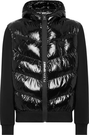 Plein Sport Nylon Gewatteerde Jas - Heren - Ski Jassen - Zwart - 2XL - Nylon - Fitness
