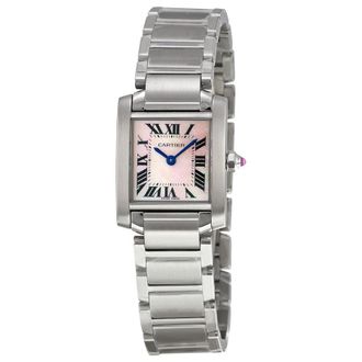 Cartier Pre-owned Cartier Tank Francaise Pink Mother of Pearl Dial Ladies Watch W51028Q3