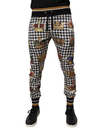 Dolce & Gabbana Kroonprint Houndstooth Broek