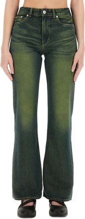 Our Legacy Boot Cut Jeans - Dames - Bootcut Jeans - Groen - W29 - Katoen - Jeans