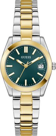 Guess Date Bracelet Watch, 32mm in 2-Tone at Nordstrom