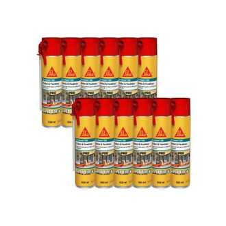 Sika Paquete De 12 Espumas Sika Para Puertas Y Ventanas Sika Boom 138 - 500ml