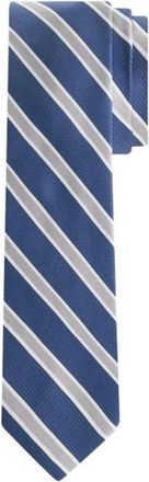 Michael Kors Ties, male, Blue, Size: ONE SIZE Striped Silk Tie