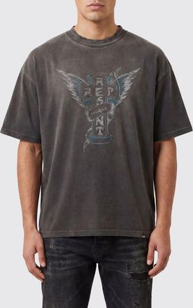 Represent T-shirt in misto cotone e canapa con stampa grafica vintage