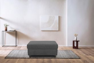 Domo Collection Polsterhocker »Turah 2 in Cord oder Luxus-Microfaser« moderner Polsterhocker, passend zum Ecksofa, B/T/H: 83/60/44 cm