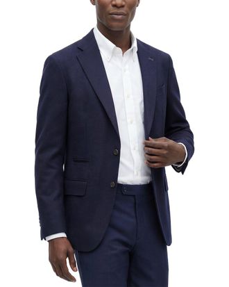 Eleventy Single-Breasted Wool Jacket