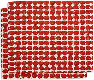 La DoubleJ Cherries Avorio-print table mats (set of 2) - unisex - Linen/Flax - One Size - Red