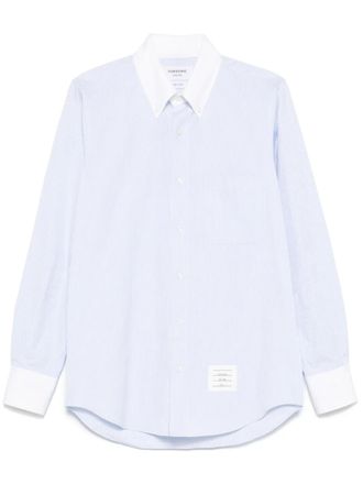 Thom Browne striped shirt - men - Cotton - 00 - Blue