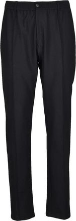 Emporio Armani Nylon Stretch Trousers - Black