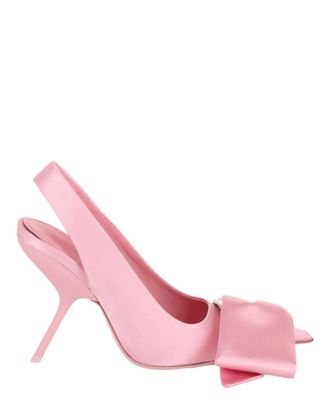 Ferragamo Erica Satin Slingback Pumps