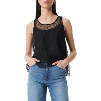 Robert Rodriguez Stassie Lace Tank in Black at Nordstrom Rack, Size X-Small