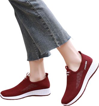 Generic Platform Gym Shoes Running Trainers for Women UK Womens Shoes Ethnic Casual Summer Fashion Hollow Breathable Flat Heel Soft Sole Casual Walking Sneake