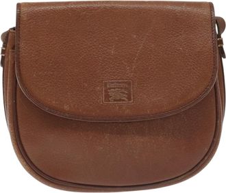 Burberry Brown Leather Shoulder Bag (Pre-Owned)