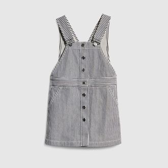 Gucci Kids - Striped Denim Dress, White, Ready-to-wear