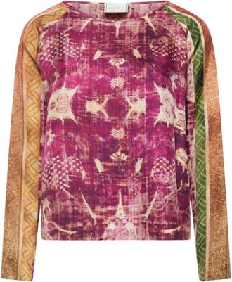 Pierre-Louis Mascia Aloe Longsleeve Shirt - Dames - Blouses - Veelkleurig - XS - Overhemden