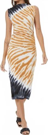 Young Fabulous & Broke Jodie Midi Dress In Sun Baked Spiral