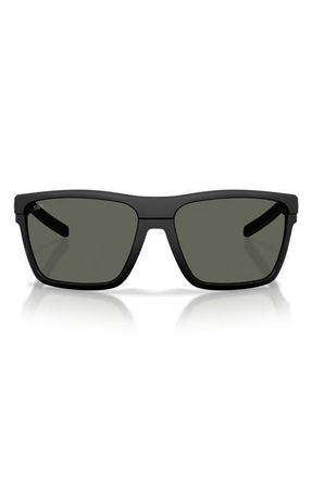 Costa Pargo 61mm Polarized Square Sunglasses in Netplus Black /Gray at Nordstrom