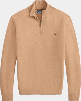 Polo Ralph Lauren Men & apos;e Cashmere Quarter-Zip Sweater