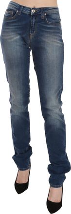 Fiorucci Washed Mid Waist Slim Fit Womens Jeans
