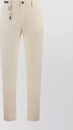 Paul & Shark nylon trousers with belt loops and keychain