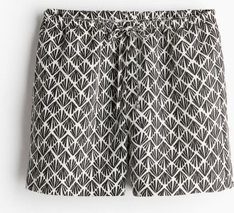 H&M Schlupfshorts aus Leinenmix - White