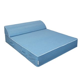 MX HOME Div&aacute;n de 2 plazas - Azul vaquero rafia