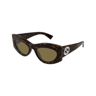 Gucci Authentieke Stijlvolle Brillen- Premium Kwaliteit! - Dames - Accessoires - Bruin - Maat: 53 MM