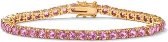 Palm Beach Jewelry Birthstone Tennis Bracelet in Gold-Plated