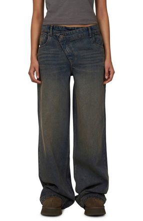 Good For Nothing Baggy Vintage Wash Denim Jeans in Blue at Nordstrom, Size 14 Uk