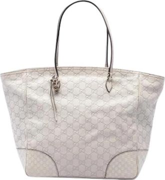 Gucci Pre-owned Vintage Tote Bag - Dames - Vintage Shopper - Wit - ONE Size - Leer - Vintage