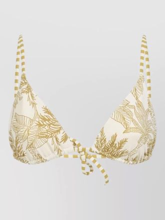 Eres triangle bikini top tropical print straps