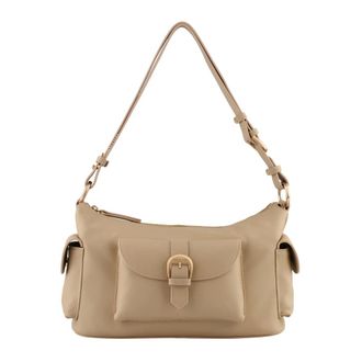Pourchet Dames, Tassen, Beige, Maat: ONE Size Leer