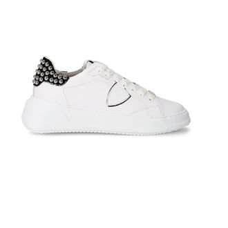 Philippe Model Sneakers, female, White, 3 UK, Tres Temple Tennis Trainers
