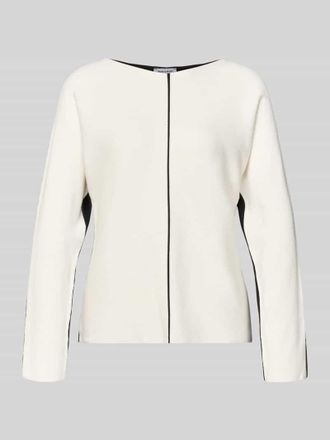 More & More More & More Regular Fit Pullover aus Viskose-Mix Modell Dezember in Weiss, Gr&ouml;&szlig;e 34