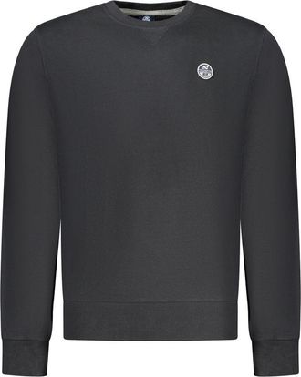 North Sails Black Cotton Men Mens Sweatshirt